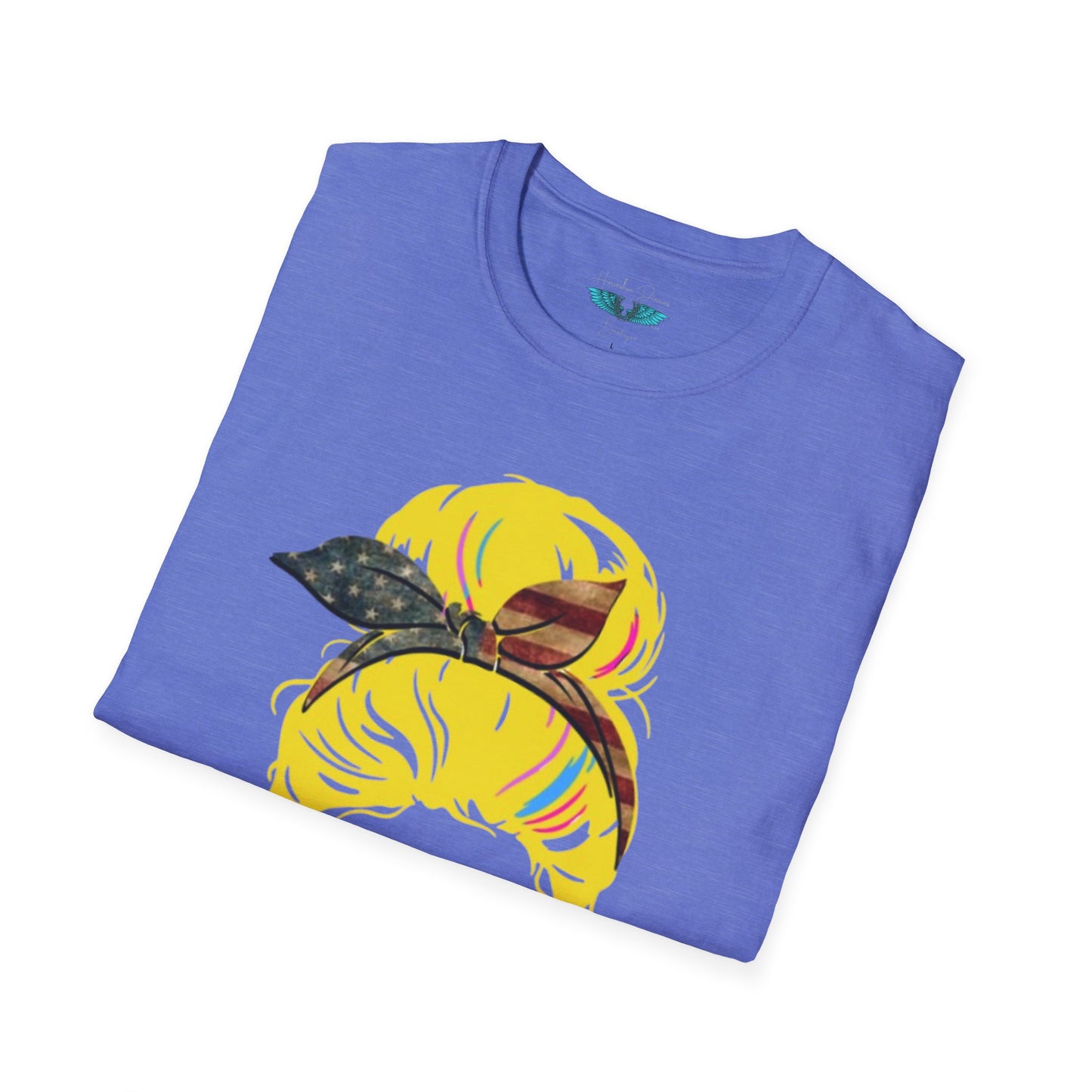 Retiree Hair Don't Care -  Military Airforce - Women Soft Style Graphic Tee