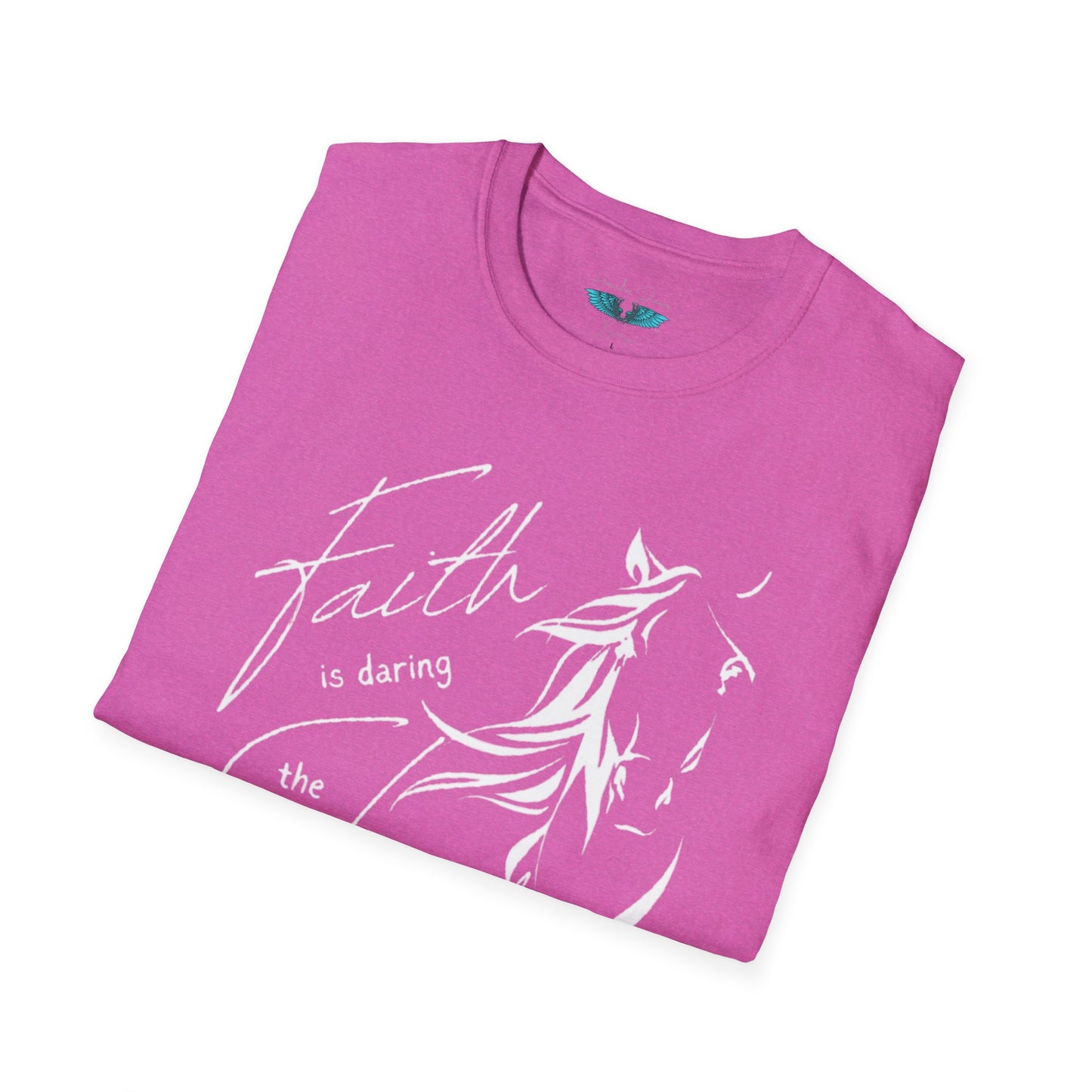 Faith and Horses in White Unisex Softstyle T-Shirt