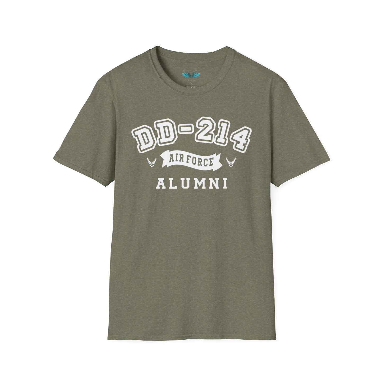 Airforce Alumni Women's Softstyle T-Shirt - Retired Graphic Tee White Text