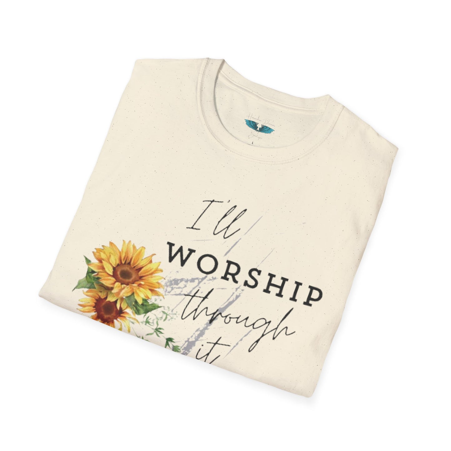 Worship Through It - soft style, unisex fit Women's Faith based graphic tee