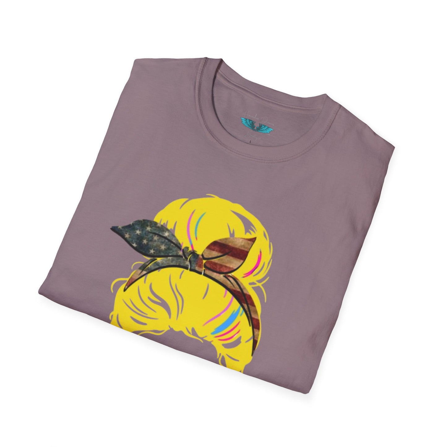 Retiree Hair Don't Care -  Military Airforce - Women Soft Style Graphic Tee